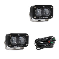Thumbnail for Baja Designs Universal S2 SAE Spot LED (Pair) - Clear