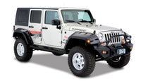Thumbnail for Bushwacker 07-18 Jeep Wrangler Unlimited Max Pocket Style Flares 2pc Extended Coverage - Black