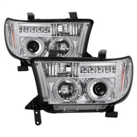 Thumbnail for Spyder Toyota Tundra 07-13 Projector Headlights LED Halo LED Chrm PRO-YD-TTU07-HL-C