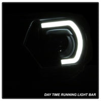 Thumbnail for xTune Toyota Tacoma 12-15 Headlights - Light Bar DRL - Black PRO-JH-TTA12-LBDRL-BK