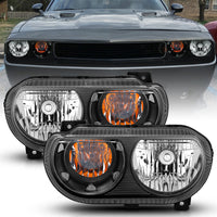 Thumbnail for ANZO 2008-2014 Dodge Challenger Crystal Headlights Black