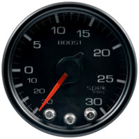 Thumbnail for Autometer Spek-Pro Gauge Vac/Boost 2 1/16in 30Inhg-30psi Stepper Motor W/Peak & Warn Black/Black