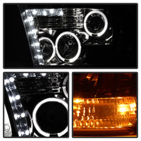 Thumbnail for Spyder Dodge Ram 1500 09-14 10-14 Projector Headlights Halogen- LED Halo LED- Smke PRO-YD-DR09-HL-SM
