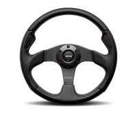 Thumbnail for Momo Jet Steering Wheel 350 mm -  Black AirLeather/Black Spokes
