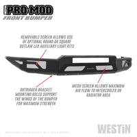 Thumbnail for Westin 15-20 Chevrolet Colorado Pro-Mod Front Bumper