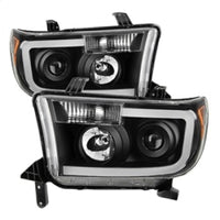 Thumbnail for Xtune Toyota Tundra 07-13 LED Light Bar Projector Headlights Black PRO-JH-TTU07-LED-BK