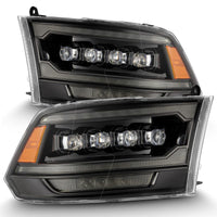Thumbnail for AlphaRex 09-18 Ram 2500 NOVA LED Proj Headlights Plank Style Alpha Blk w/Activ Light/Seq Signal/DRL