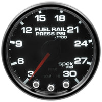 Thumbnail for Autometer Spek-Pro Gauge Rail Press 2 1/16in 30Kpsi Stepper Motor W/Peak & Warn Blk/Smoke/Blk