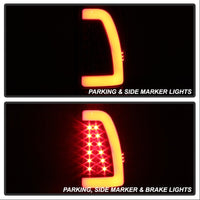 Thumbnail for xTune Ford F150 Styleside 97-03 Light Bar LED Tail Lights - Black ALT-ON-FF15097-LBLED-BK