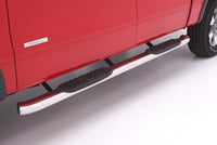 Thumbnail for Lund 01-13 Chevy Silverado 1500 Crew Cab 5in. Curved Oval SS Nerf Bars - Polished