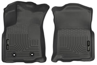 Thumbnail for Husky Liners 2016 Toyota Tacoma w/ Auto Trans WeatherBeater Front Black Floor Liners
