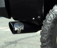 Thumbnail for Gibson 11-14 Ford F-150 Lariat 3.5L 4in Patriot Skull Series Cat-Back Single Exhaust - Stainless