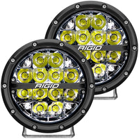Thumbnail for Rigid Industries 360-Series 6in LED Off-Road Spot Beam - White Backlight (Pair)