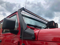 Thumbnail for Go Rhino 18-20 Jeep Wrangler JL/JLU/Gladiator JT XE Windshield Light Bar Mount - 50in Single Row