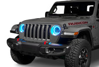 Thumbnail for Oracle Jeep Wrangler JL/Gladiator JT 7in. High Powered LED Headlights (Pair) - Dynamic SEE WARRANTY