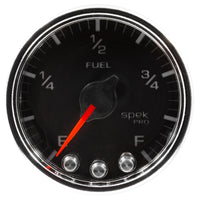 Thumbnail for Autometer Spek-Pro Gauge Fuel Level 2 1/16in 0-270 Programmable Blk/Chrm