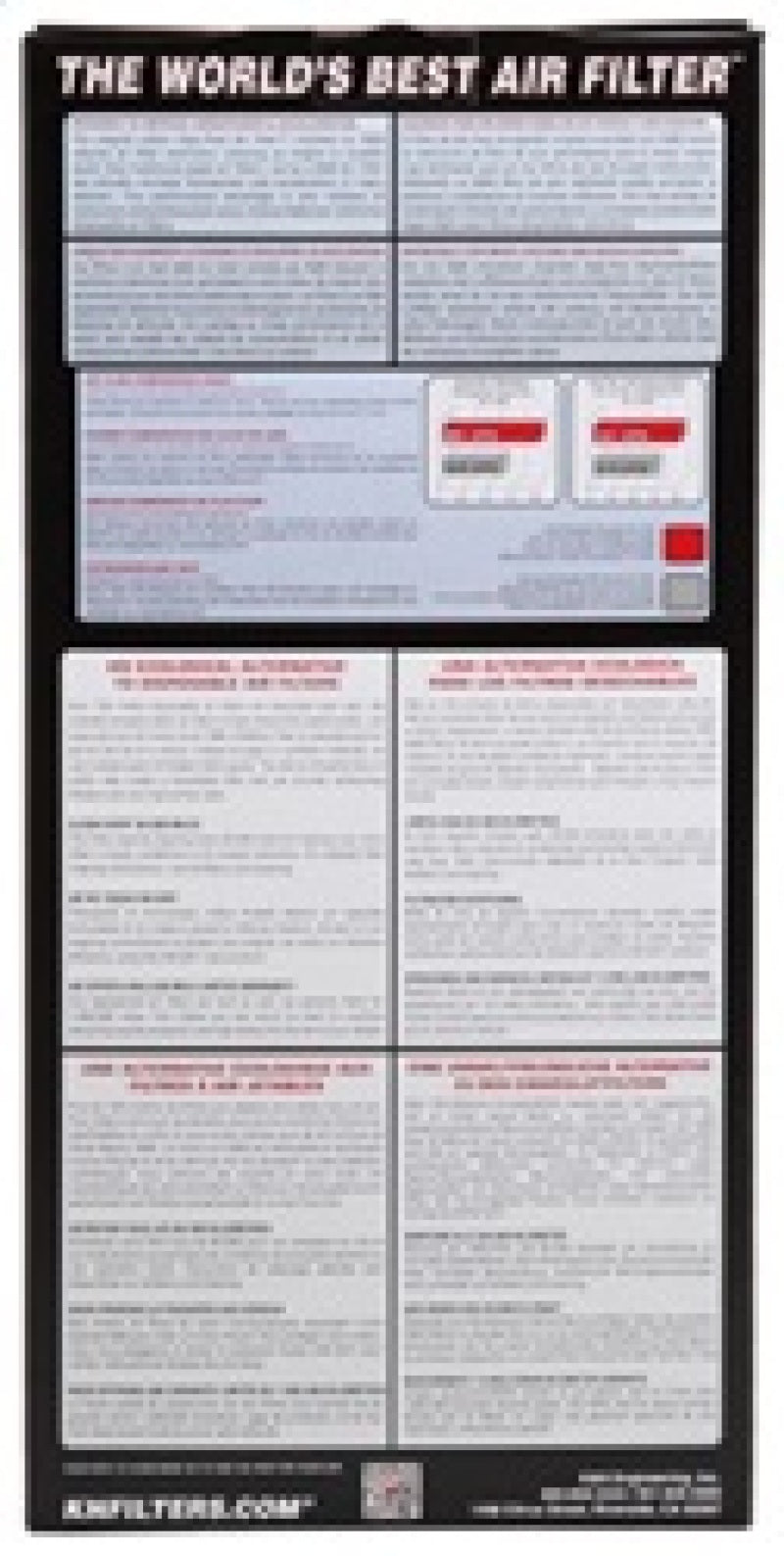 K&N High-Flow Fiat 500 Filter