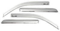 Thumbnail for AVS 06-08 Lincoln Mark LT Ventvisor Outside Mount Front & Rear Window Deflectors 4pc - Chrome