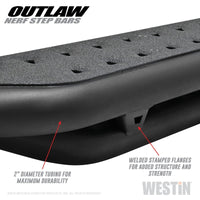 Thumbnail for Westin 14-19 Toyota 4Runner SR5/TRD/TRD Pro (exc Limited & Nightshade) Outlaw Nerf Step Bars
