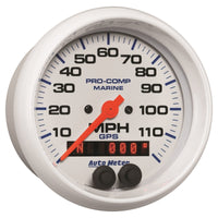 Thumbnail for Autometer Gauge GPS Speedometer 3-3/8in 120 MPH Marine White Gauge