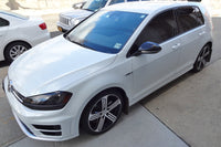 Thumbnail for Rally Armor 15-17.5 MKVII VW Golf R Black UR Mud Flap w/White Logo