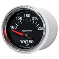 Thumbnail for Autometer GS 52mm 100-250 Deg F Short Sweep Electronic Water Temperature Gauge