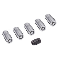 Thumbnail for Rugged Ridge Wheel Lock Nut Set 5 Nuts w/Key Chrome M14-1.5