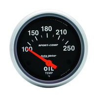 Thumbnail for AutoMeter Gauge Oil Temp 2-5/8in. 100-250 Deg. F Electric Sport-Comp