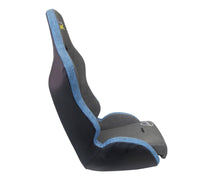 Thumbnail for NRG Defender Seat/ Water Resistant Steel Frame Suspension - Gray w/ Blue Trim w/ Defender Logo