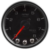 Thumbnail for Autometer Spek-Pro Gauge Tach 2 1/16in 8K Rpm W/ Shift Light & Peak Mem Blk/Blk