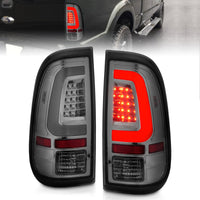 Thumbnail for ANZO 2008-2016 Ford F-250 LED Taillights Chrome Housing Smoke Lens (Pair)