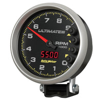Thumbnail for Autometer 5 inch Ultimate III Playback Tachometer 9000 RPM - Black