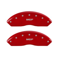 Thumbnail for MGP 4 Caliper Covers Engraved Front & Rear MGP Red finish silver ch
