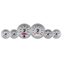 Thumbnail for Autometer Pro-Cycle Gauge Kit 6 Pc. Kit 3 3/8in & 2 1/16in Bagger White