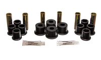 Thumbnail for Energy Suspension 8/81-96 Ford F100/F150 2WD Black Rear Leaf Spring Bushing Set