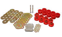 Thumbnail for Energy Suspension Body Mount Set W/Hardware - Red