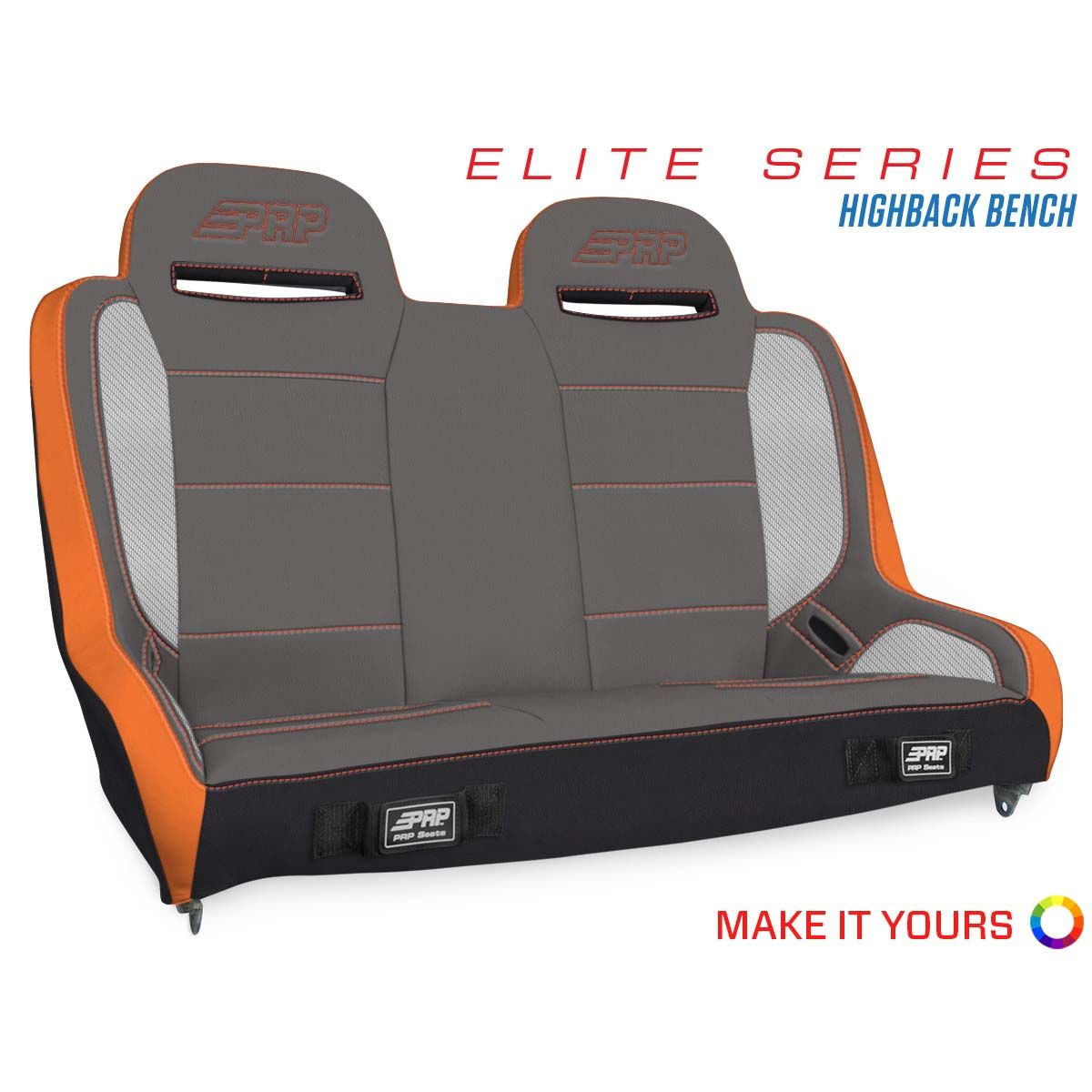 PRP Elite Series High Back Rear Suspension Bench Seat (40-53In.)