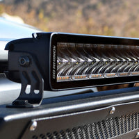 Thumbnail for Go Rhino Xplor Blackout Combo Series Dbl Row LED Light Bar w/Amber (Side/Track Mount) 32in. - Blk