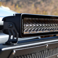 Thumbnail for Go Rhino Xplor Blackout Combo Series Dbl Row LED Light Bar w/Amber (Side/Track Mount) 40in. - Blk