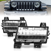 Thumbnail for ANZO 2018-2021 Jeep Wrangler LED Side Markers Chrome Housing Clear Lens w/ Sequential Signal