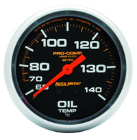 Thumbnail for Autometer Liquid Filled Mechanical 66.7mm 140-280 deg F Oil Termperature Gauge Includes 6 ft Tubing