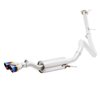 Thumbnail for Mishimoto 14-16 Ford Fiesta ST 1.6L 2.5in Stainless Steel Cat-Back Exhaust w/ Burnt Ti Tips
