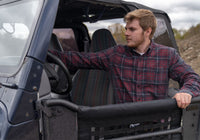 Thumbnail for Rampage 1997-2006 Jeep Wrangler(TJ) 2-Door Tube Doors With Netting - Black