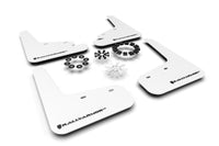 Thumbnail for Rally Armor 20-25 Tesla Model Y White UR Mud Flap w/Black Logo