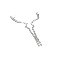 Thumbnail for MagnaFlow Cat Back, SS, 2.5in, Competition, Dual Split Polished 4.5in Tips 2015 Ford Mustang V6 3.7L