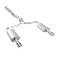 Thumbnail for Stainless Works 2010-18 Ford Taurus SHO V6 2-1/2in Catback Chambered Mufflers X-Pipe