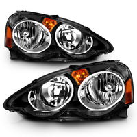 Thumbnail for ANZO 2002-2004 Acura Rsx Crystal Headlights Black