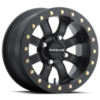 Thumbnail for Raceline A71B Mamba 15x7in / 4x137 BP / 0mm Offset / 110.18mm Bore - Satin Black Beadlock Wheel