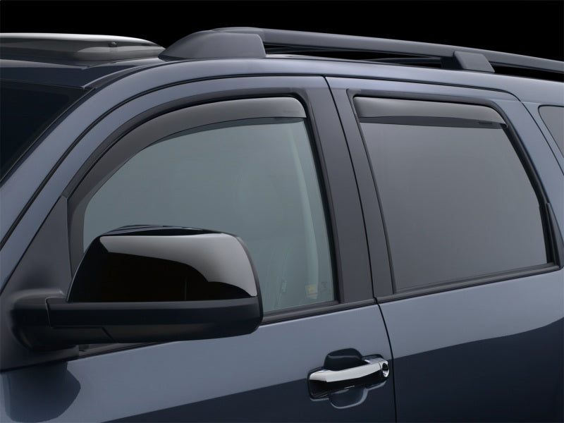 WeatherTech 08+ Toyota Sequoia Front and Rear Side Window Deflectors - Dark Smoke