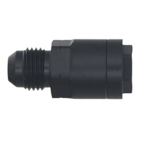 Thumbnail for DeatschWerks 6AN Male Flare to 5/16in Female EFI Quick Connect Adapter - Anodized Matte Black